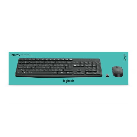 Pack Teclado Y Mouse Logitech Wireless Mk235 P n 920-007919