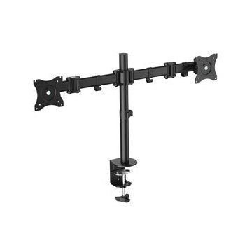 Soporte De Mesa Equip 650115 Para 2 Pantallas 13"-27" De Brazo Inclinable Y Giratorio 360§ Max. Vesa