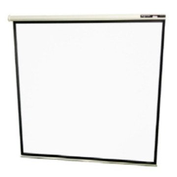 Pantalla Mural Approx (111") 200x200 Para Proyector, Techo pared, Tela Blanco Mate Y Trasera Negra O