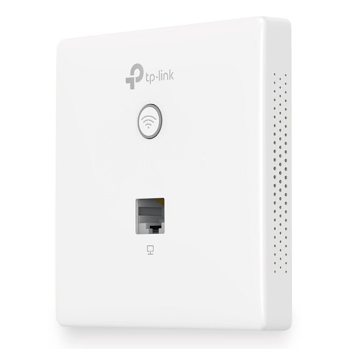 Punto De Acceso Interior Wifi Tp-link Eap115-wall Con Placa De Pared 300mb En 2,4ghz Poe Pasivo 2 An