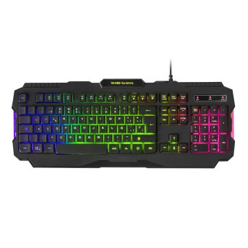 Teclado Mars Gaming Mrk0 Compacto Y Ligero Anti-ghosting Logitud Cable 3m Usb 2