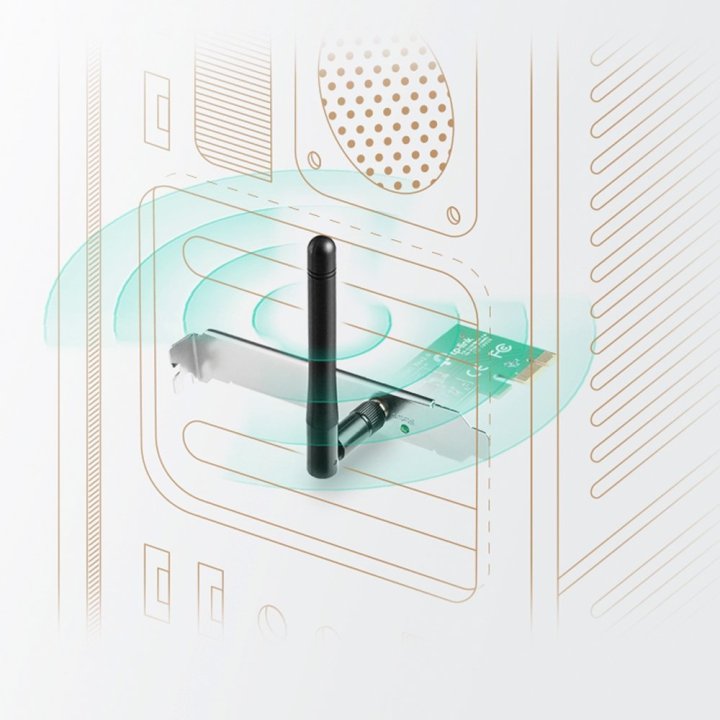 Pci Express Wifi Tp-link Wn781nd 150mb 1 Antena Desmontable