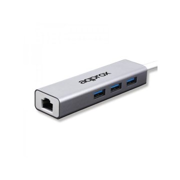 Adaptador Usb Approx Appc07ghub A 3xusb-a 3.0 1x1gb Rj45