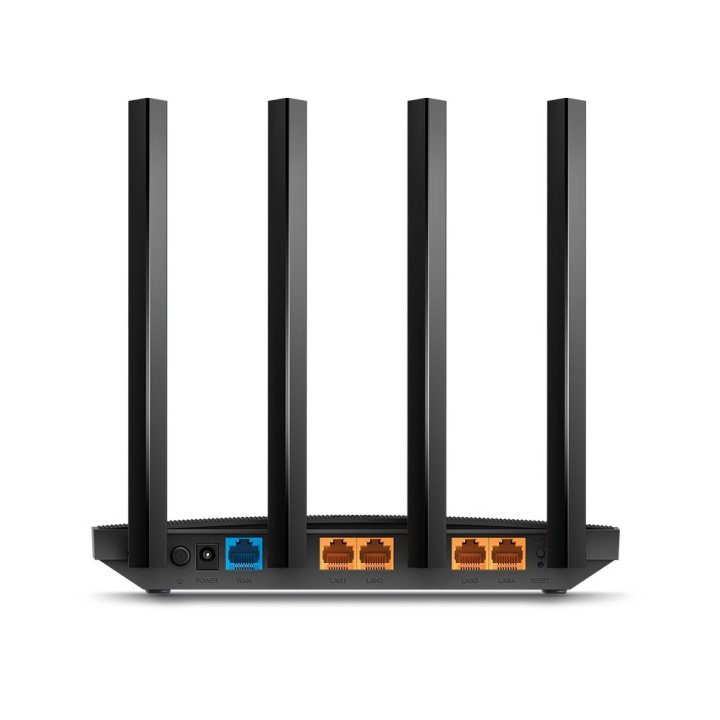 Router Wifi Dualband Tp-link Archer C6 Ac1200 300mb En 2,4ghz Y 867mb En 5ghz 5p Giga 4 Antenas Fija