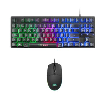 Pack Teclado Y Mouse Mars Gaming Mcptkl Teclado De Formato Reducido Tkl Rgb Brathing & Flow Mouse 32