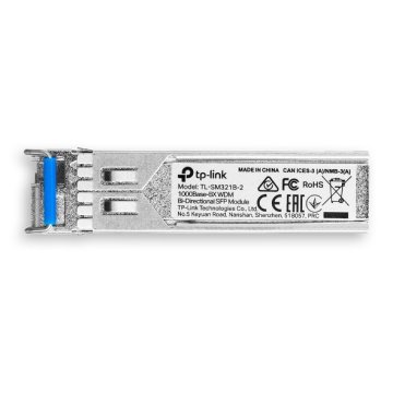 Transceiver Tp-link Sm321b-2 Bidireccional Wdm Giga Monomodo Lc Tx 1310nm rx 1550nm Hasta 2km 2