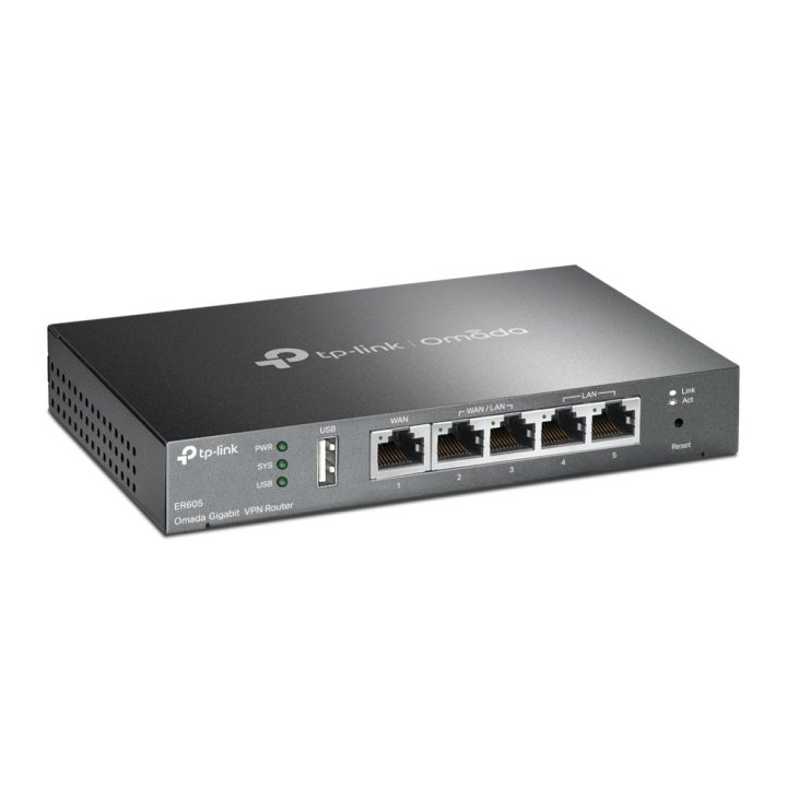 Router Vpn Tp-link Er605 (tl-r605) Safe Stream 5p Gigabit Multi-wan