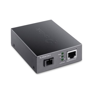 Convertidor De Fibra Tp-link Fc311a-2 Single-mode Gigabit Bidireccional De 1p Rj45 10 100 1000 A 1p  2