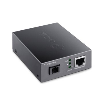 Convertidor De Fibra Tp-link Fc311b-2 Single-mode Gigabit Bidireccional De 1p Rj45 10 100 1000 A 1p  2