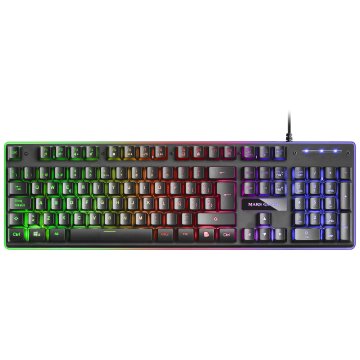 Pack Teclado Mouse Y Alfombrilla Mars Gaming Mcpx Black Telcado Hibrido H-mech Mouse Ultra Ligero 10 2