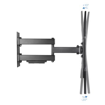 Soporte De Pared Tooq Lp6070tn-b Para 1 Pantalla 37-70" Max. 50kg Vesa Max. 600x400 Doble Brazo Negr 2