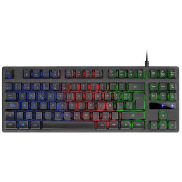 Teclado Mars Gaming Mk02 Black Tamaño Compacto Tkl Switch Hibrido H-mech Iluminacion Frgb