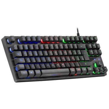 Teclado Mars Gaming Mk02 Black Tamaño Compacto Tkl Switch Hibrido H-mech Iluminacion Frgb 2