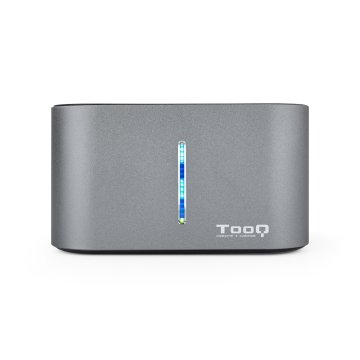 Docking Station Tooq Tqds-802dw 2,5" 3,5" Sata Usb 3.1 Funcion Clonación Gris 2