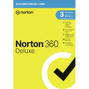 Norton 360 Deluxe 25gb Es 1 User 3 Device 12mo Exclusivo Attach