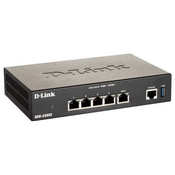 Router Vpn D-link Dsr-250nv2 1p Wan Giga 3p Lan Giga 1p Usb3.0 2