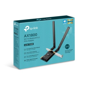 Pci Express Wifi 6 Dualband Y Bluetooth 5.2 Tp-link Archer Tx20e Ax1800 Wifi 6 2 Antenas De Alta Gan 2