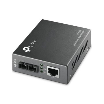 Convertidor Fibra Tp-link Mc100cm Rj45 Eth A Fibra Multimodo Sc 100mb Fullduplex Hasta 2km Montaje E