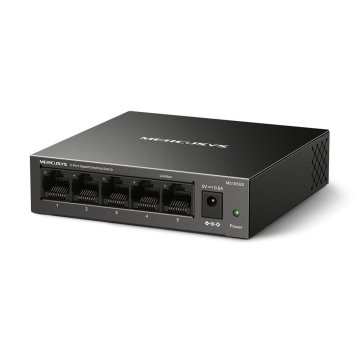 Switch No Gestionable Mercusys Ms105gs 5p 10 100 1000 Ethernet Mini Desktop Carcasa Metalica 2