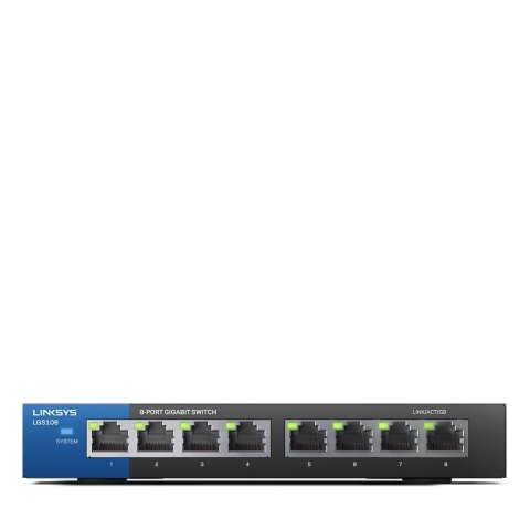 Switch Gigabit Linksys Lgs108-eu-rtl No Gestionable 8 Puertos Retail