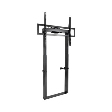 Soporte De Suelo Fijo Electrico Tooq Fsm01-b Para Pantalla De 55"-100" Negro Regulacion De Altura Ve