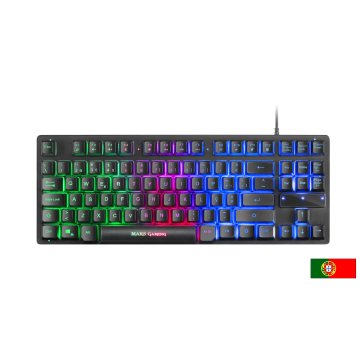 Pack Teclado Y Mouse Mars Gaming Mcptkl Teclado En Portugues De Formato Reducido Tkl Rgb Brathing &  2