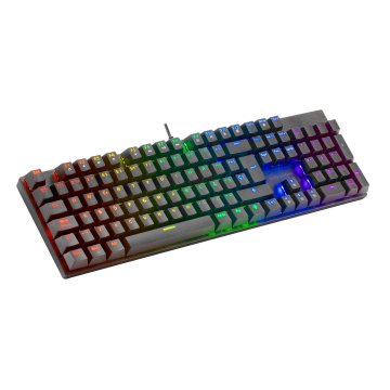 Teclado Mecanico Mars Gaming Mk422 En Frances Black Switch Marron Pr De 100hz Anti-ghosting Avanzado 2