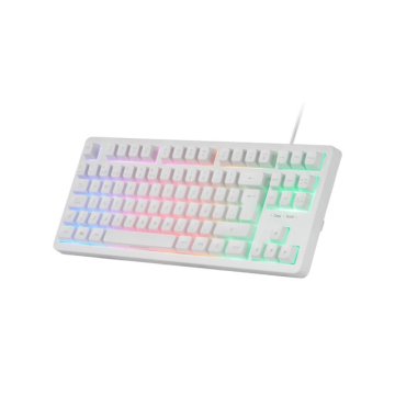Teclado H-mech Gaming Mars Gaming Mk023 Color Blanco Tamaño Compacto Tkl Iluminacion Rgb