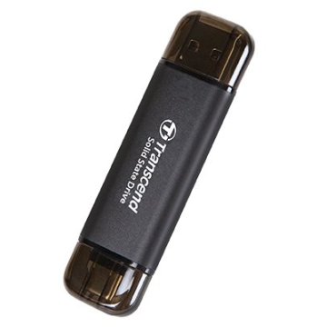 Memoria Usb-c usb-a 256gb Transcend Ssd Usb 10gbps (escritura 950mb s) Ts256gesd310c 2