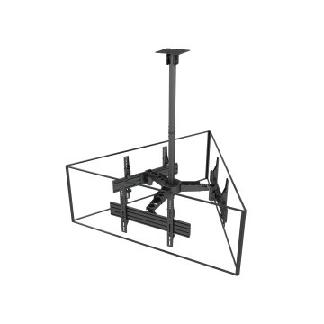 Soporte De Techo Profesional Equip 650371 Para 3 Pantallas 32"-65" Inclinable Max. 30kgs 2