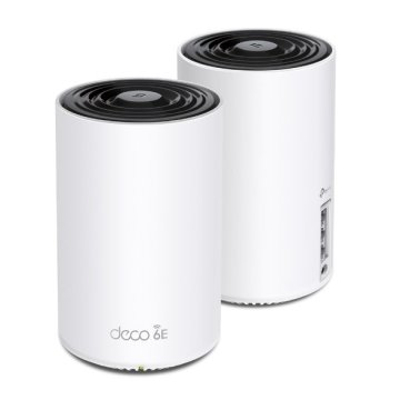 Punto De Acceso Interior Mesh Wifi 6e Tp-link Deco X75 Tribanda Pack 2u Axe5400 2.4   5   6ghz 5400m 2