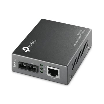 Convertidor Fibra Tp-link Mc110cs Rj45 Eth A Fibra Monomodo Sc 100mb Fullduplex Hasta 20km Montaje E