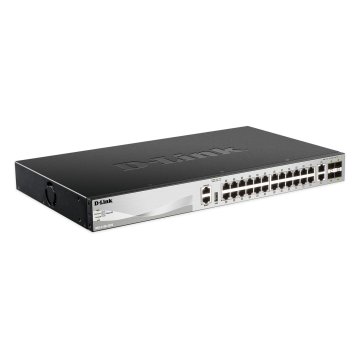 Switch Gestionable L3 D-link Stackable Dgs-3130-30ts si 24p Giga + 2p 10g + 4p 10g Sfp+