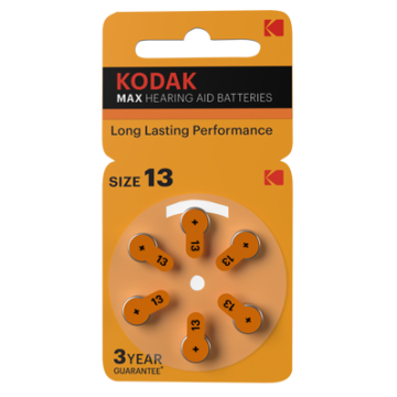 Pila Kodak Max Para Audifonos P13 Blister 6 Unidades...