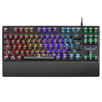 Teclado Mecanico Compacto Tkl Mars Gaming Mkxtkl Portugues "caja Deteriorada""cash30" Switch Azul Ou