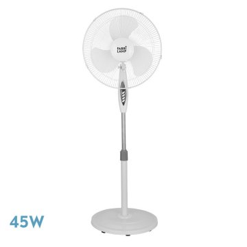 Ventilador De Pie Bise Blanco 3 Velocidades 45w 3 Aspas...