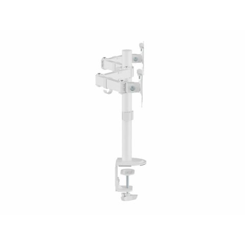 Soporte De Mesa Equip 650167 Para 2 Pantallas 17"-32" Brazo Inclinable Y Giratorio 360 Color Blanco