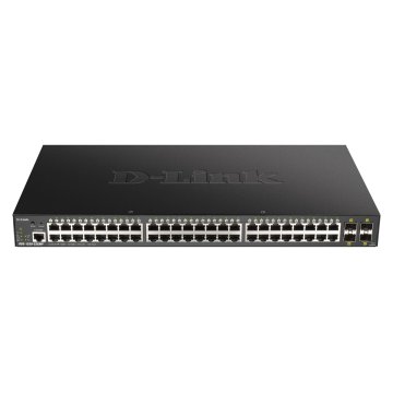 Switch Semigestionable D-link Dgs-1250-52xmp e 48p Giga Poe (370w) + 4p 10g Sfp+ Capacidad De Switching 176gbps