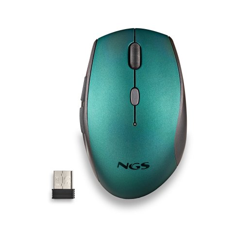 Ratón Inalámbrico Ergonomico Ngs Bee Blue Con Teclas Silenciosas