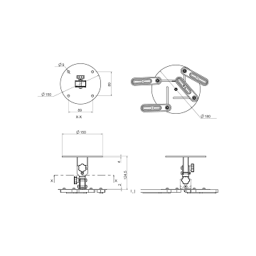 Soporte Techo Para Proyector Omb Monoprojector Orientable... 2