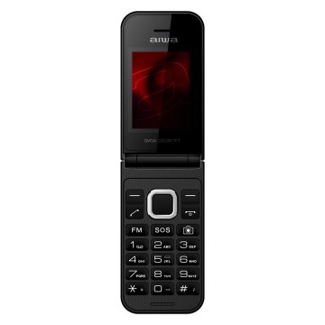 Movil Senior Fp-24bk Black Aiwa Diseño Flip Dualsim Botones Grandes Pantalla 2.4" Bluetooth Puerto Micro-usb 2
