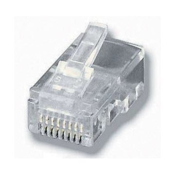 Kit 100 Conectores Rj45 Equip Telefonia 121151