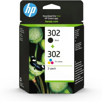 Cartucho Hp Bundle 2 Cartuchos Nº302 Negro+color Para Deskjet 1110 2130 2132 2134 3630 3830 3832 3833 3834 (x4d3 2
