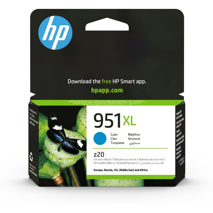 Cartucho Hp Nº 951xl Cian Officejet Pro 8600 (cn046ae)