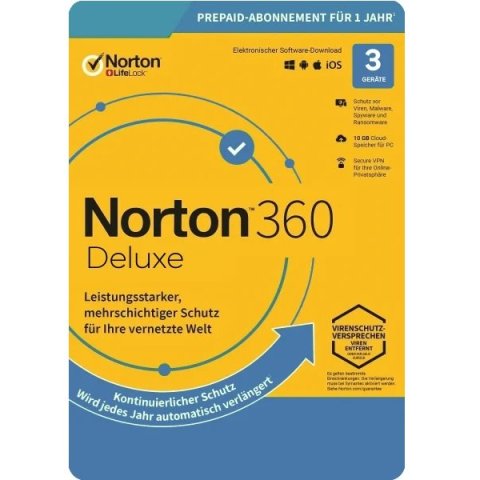 Norton 360 Deluxe 25gb Es 1 User 3 Device 1 Año **l. Electronica