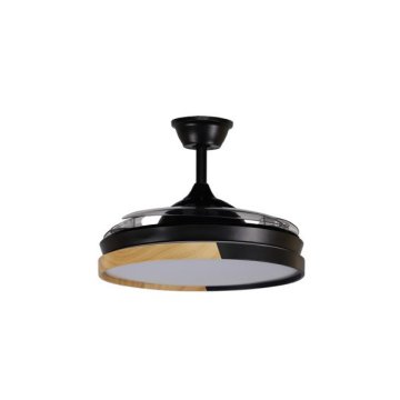 Ventilador Emperador 72w Negro/haya 3 Aspas Desplegables... 2