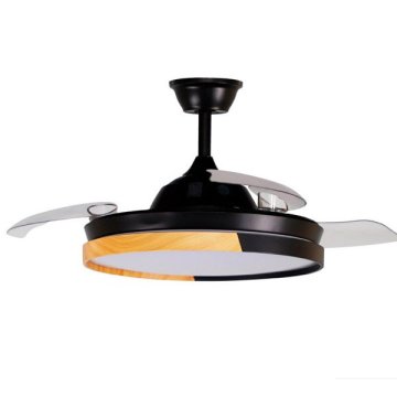 Ventilador Emperador 72w Negro/haya 3 Aspas Desplegables...