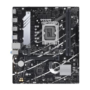 Pb Asus Prime B760m-r D4 M-atx Skt 1700 13º 14º Gen 2xddr4 3200mhz Hdmi 2xm.2 G-lan 2,5 Gb Usb3.2 Iluminacion Rgb