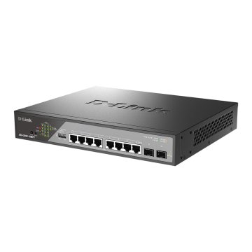 Switch Gestionable D-link Dss-200g-10mpp e Poe+ Poe++ 90w puerto  8x10 100 1000 Mbps + 2g Sfp 2