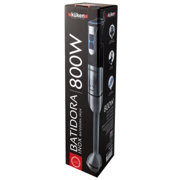 Batidora De Mano Kuken 800w 3 Velocidades + Turbo Brazo Extraible  Inox Jarra Medidora 600ml 2